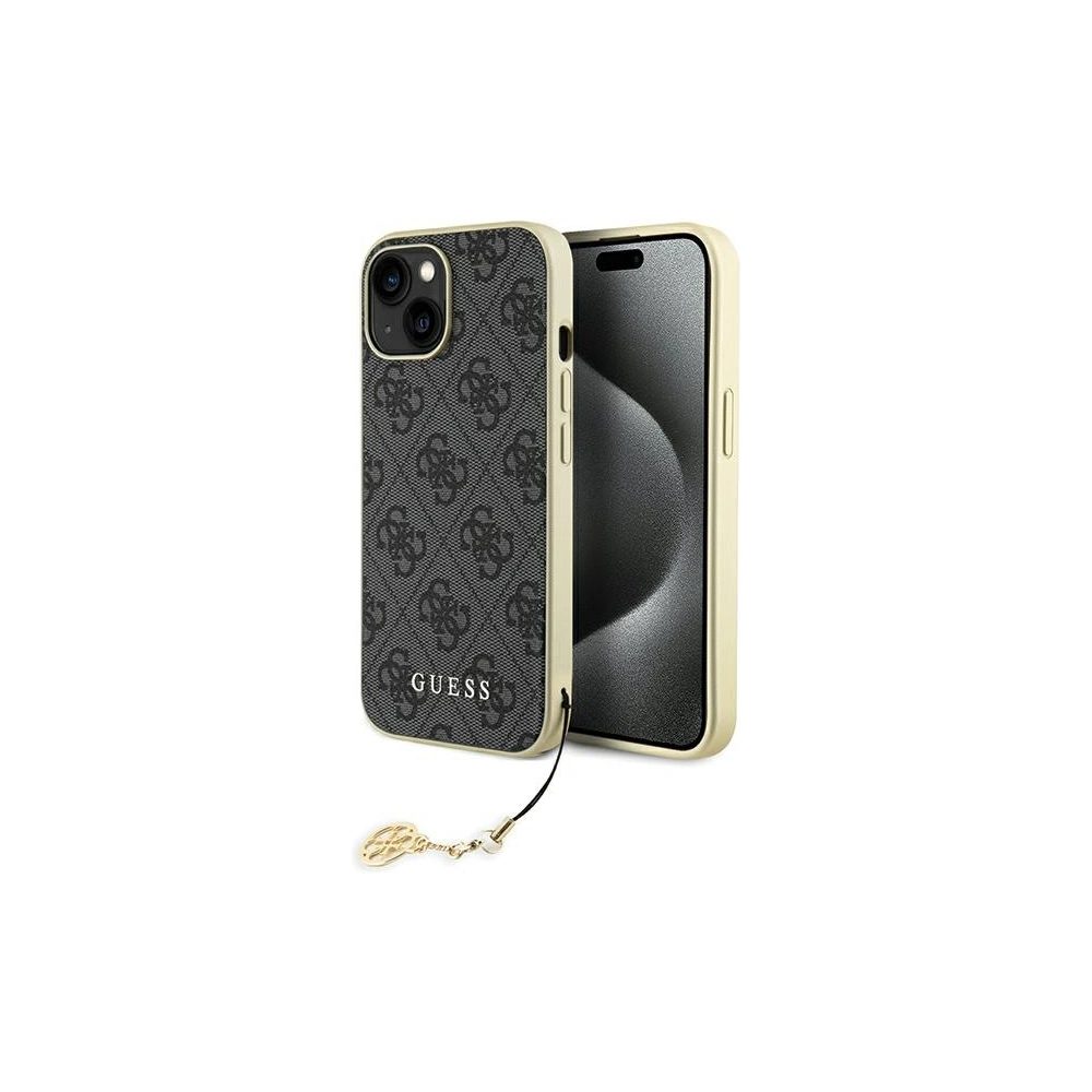 Hurtownia GSM - Etui Guess GUHCP15SGF4GGR Apple iPhone 15 hardcase 4G Charms Collection szary/grey - GUE2959 - {ean13} - Hurt