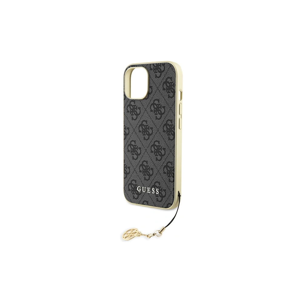Hurtownia GSM - Case Guess GUHCP15SGF4GGR Apple iPhone 15 Hardcase 4G Charms Collection grau/grey - GUE2959 - {ean13} - Hurt