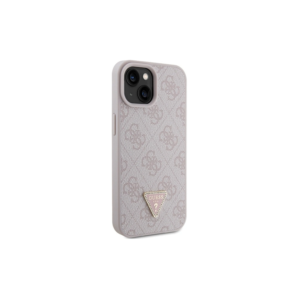 Hurtownia GSM - Case Guess GUHCP15SP4TDPP Apple iPhone 15 Hardcase Leder 4G Triangle Strass rosa/pink - GUE2960 - {ean13} - Hurt