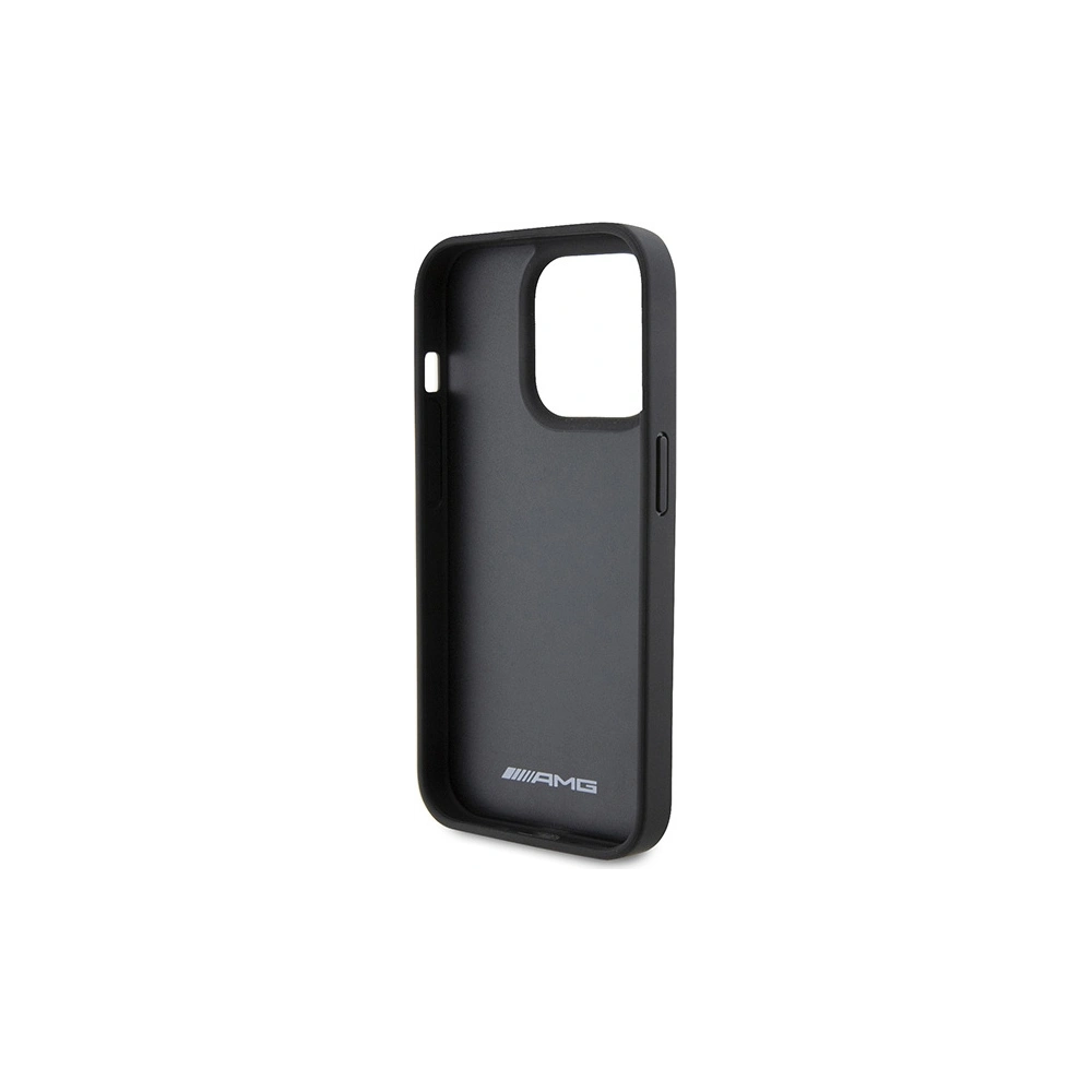 Hurtownia GSM - Etui AMG AMHCP15LGSEBK Apple iPhone 15 Pro hardcase kožené s embosovanými pruhy černé/black - MRS84 - {ean13} - Hurt