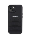 Hurtownia GSM - Etui AMG AMHCP15MGSEBK Apple iPhone 15 Plus / 14 Plus hardcase din piele cu linii debossate negru/black - MRS85 - {ean13} - Hurt