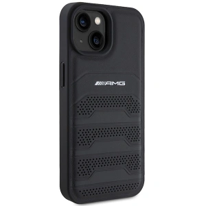 Hurtownia GSM - Etui AMG AMHCP15MGSEBK Apple iPhone 15 Plus / 14 Plus hardcase Leather Debossed Lines czarny/black - MRS85 - {ean13} - Hurt