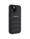 Hurtownia GSM - Etui AMG AMHCP15MGSEBK Apple iPhone 15 Plus / 14 Plus hardcase din piele cu linii debossate negru/black - MRS85 - {ean13} - Hurt