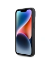 Hurtownia GSM - Etui AMG AMHCP15MGSEBK Apple iPhone 15 Plus / 14 Plus hardcase din piele cu linii debossate negru/black - MRS85 - {ean13} - Hurt