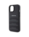 Hurtownia GSM - Etui AMG AMHCP15MGSEBK Apple iPhone 15 Plus / 14 Plus hardcase din piele cu linii debossate negru/black - MRS85 - {ean13} - Hurt