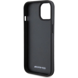 Hurtownia GSM - Etui AMG AMHCP15SGSEBK Apple iPhone 15 hardcase Leather Debossed Lines czarny/black - MRS86 - {ean13} - Hurt