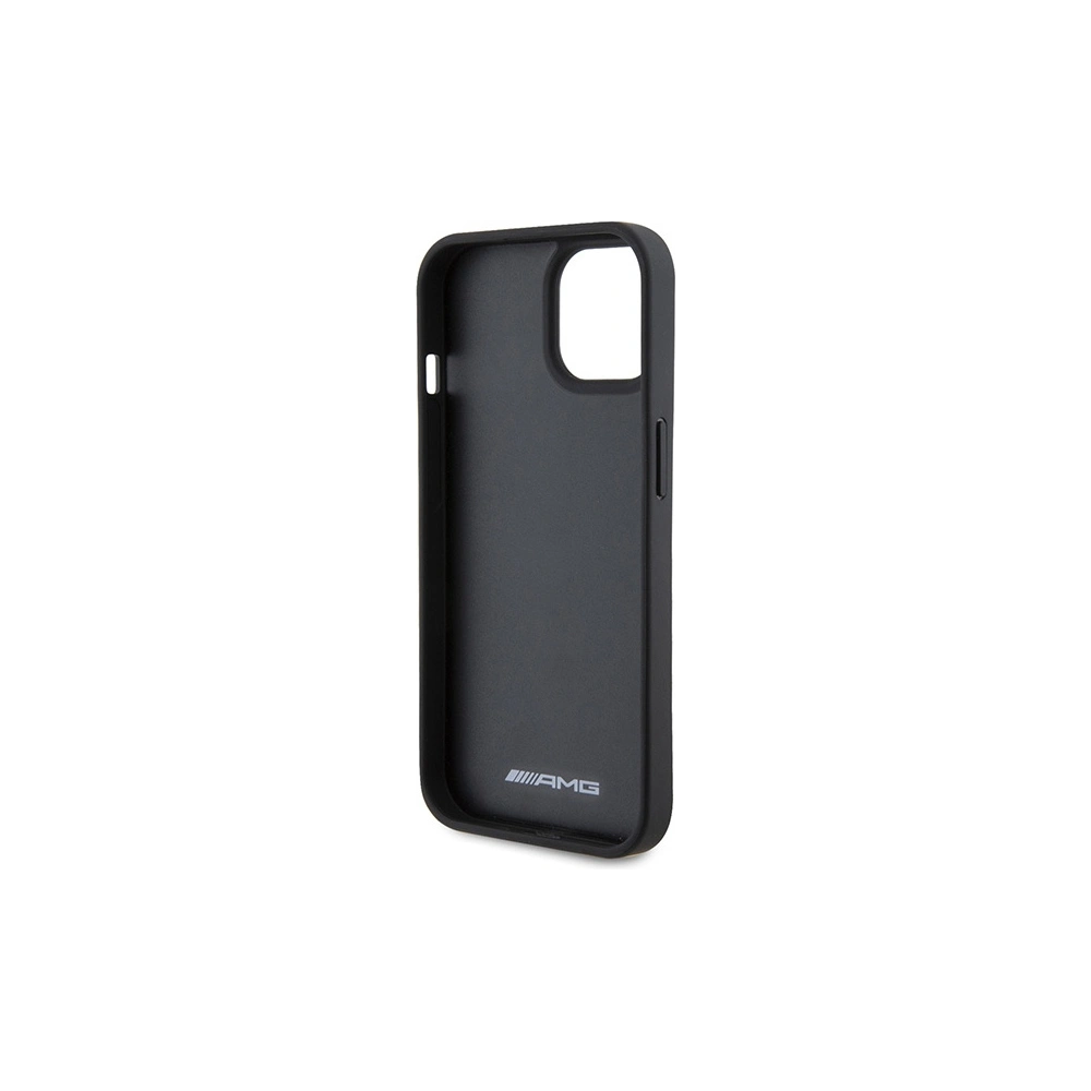 Hurtownia GSM - Case AMG AMHCP15SGSEBK Apple iPhone 15 Hardcase Leder Prägung Linien schwarz/black - MRS86 - {ean13} - Hurt