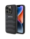 Etui AMG AMHCP15XGSEBK Apple iPhone 15 Pro Max hardcase s koženým embosovaným vzorem černý/black