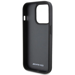 Wholesale AMG AMHCP15XGSEBK Apple iPhone 15 Pro Max hardcase Leather Debossed Lines black - MRS87 - {ean13} - Hurt