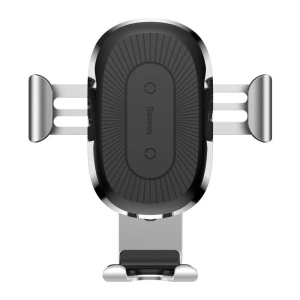 Baseus Wireless Charger Gravity Car Wireless Charger Mount Silver