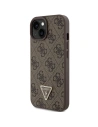 Hurtownia GSM - Etui Guess GUHCP15SP4TDPW Apple iPhone 15 hardcase Leather 4G Triangle Strass hnědý/brown - GUE2961 - {ean13} - Hurt