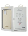 Wholesale Guess GUHCP15SPGMCSD Apple iPhone 15 hardcase Glitter Glossy Script light gold - GUE2962 - {ean13} - Hurt