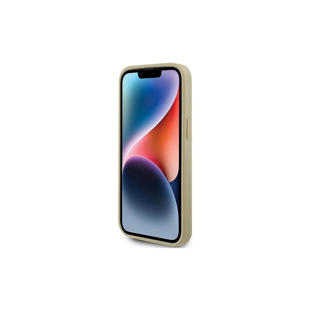 Etui Guess GUHCP15SPSP4LGD Apple iPhone 15 kemény tok Perforált 4G Csillogó arany