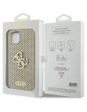 Etui Guess GUHCP15SPSP4LGD Apple iPhone 15 kemény tok Perforált 4G Csillogó arany