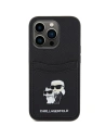 Hurtownia GSM - Etui Karl Lagerfeld KLHCP15LSAPKCNPK Apple iPhone 15 Pro kemény tok Saffiano kártyahely Karl&Choupette fém kitűző fekete/black - KLD1720 - {ean13} - Hurt