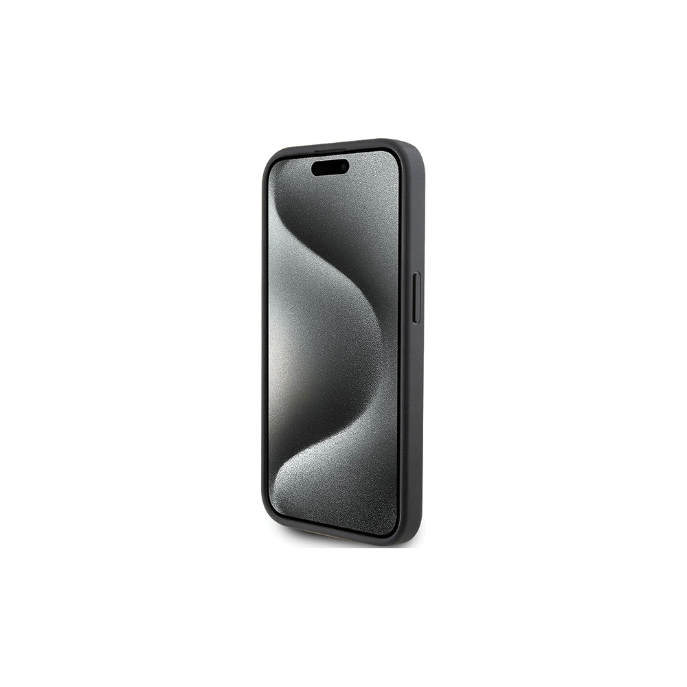 Hurtownia GSM - Etui Karl Lagerfeld KLHCP15LSAPKCNPK Apple iPhone 15 Pro kemény tok Saffiano kártyahely Karl&Choupette fém kitűző fekete/black - KLD1720 - {ean13} - Hurt