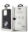 Hurtownia GSM - Etui Karl Lagerfeld KLHCP15LSAPKCNPK Apple iPhone 15 Pro kemény tok Saffiano kártyahely Karl&Choupette fém kitűző fekete/black - KLD1720 - {ean13} - Hurt