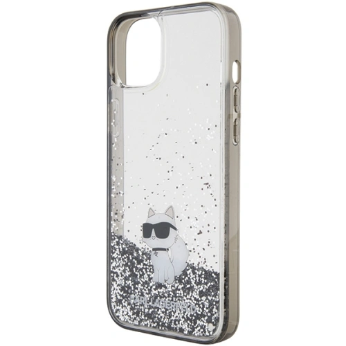 Etui Karl Lagerfeld KLHCP15MLKCNSK Apple iPhone 15 Plus / 14 Plus hardcase Liquid Glitter Choupette transparent