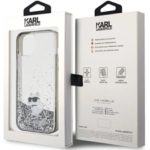Wholesale Karl Lagerfeld KLHCP15MLKCNSK Apple iPhone 15 Plus / 14 Plus hardcase Liquid Glitter Choupette transparent - KLD1721 - {ean13} - Hurt