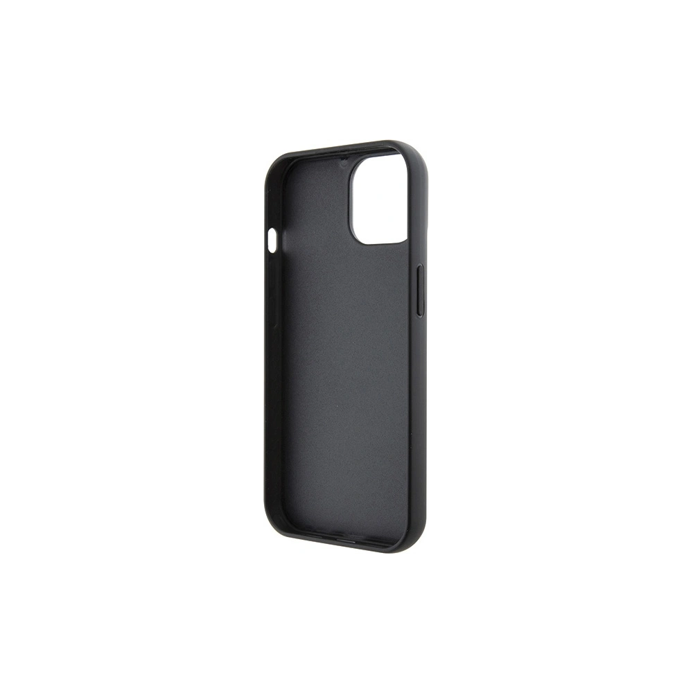 Case Karl Lagerfeld KLHCP15SGCNPSG Apple iPhone 15 Hardcase Fixed Glitter Choupette Logo Metall-Pin silber/silver