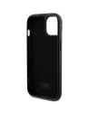 Case Karl Lagerfeld KLHCP15SHDSPLK Apple iPhone 15 Hardcase mit Rhinestone-Logo und Metallplatte schwarz/black