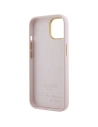 Etui Guess GUHCP15SSMBSLP Apple iPhone 15 hardcase Silicon Script Metal Logo & Frame roz/pink