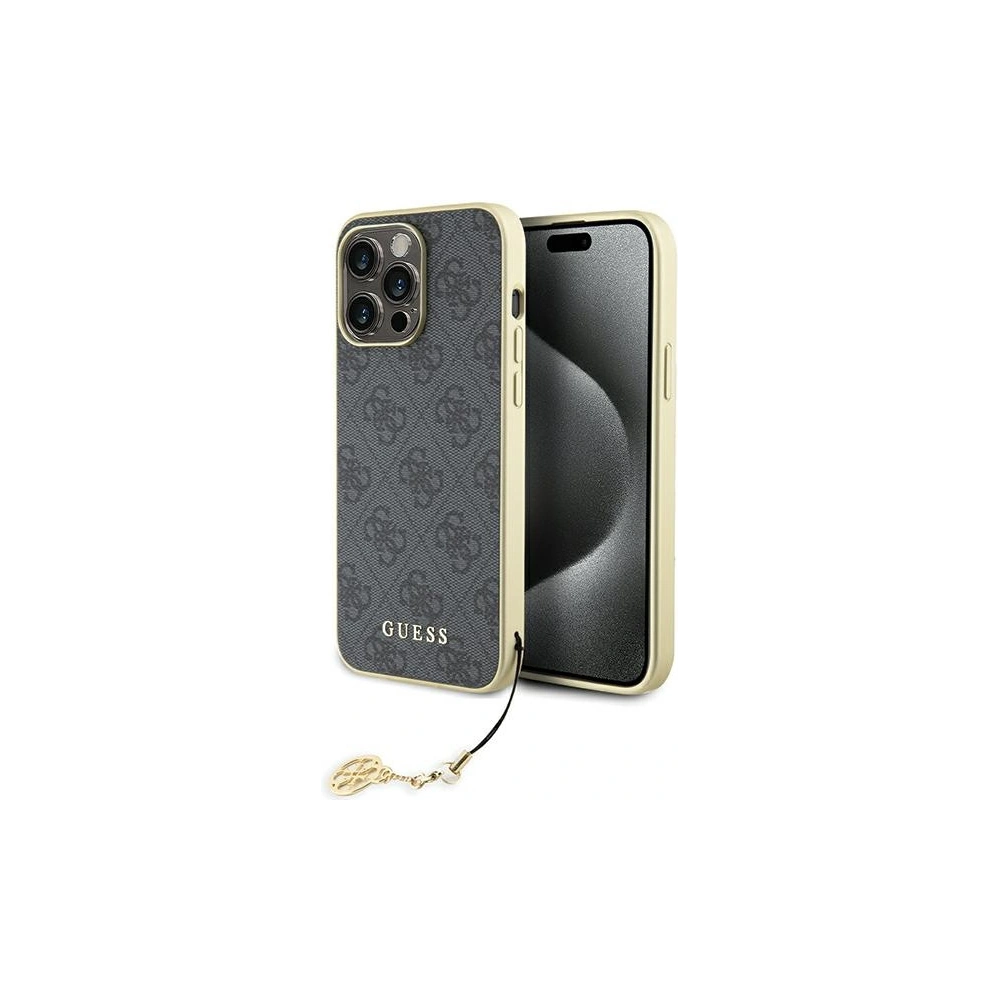 Hurtownia GSM - Etui Guess GUHCP15XGF4GGR Apple iPhone 15 Pro Max hardcase 4G Charms Collection šedý/grey - GUE2967 - {ean13} - Hurt