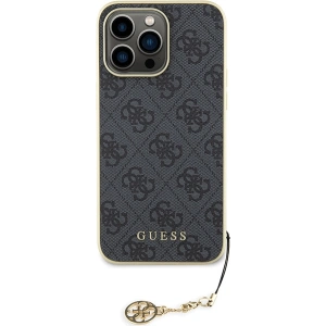 Wholesale Guess GUHCP15XGF4GGR Apple iPhone 15 Pro Max hardcase 4G Charms Collection grey - GUE2967 - {ean13} - Hurt