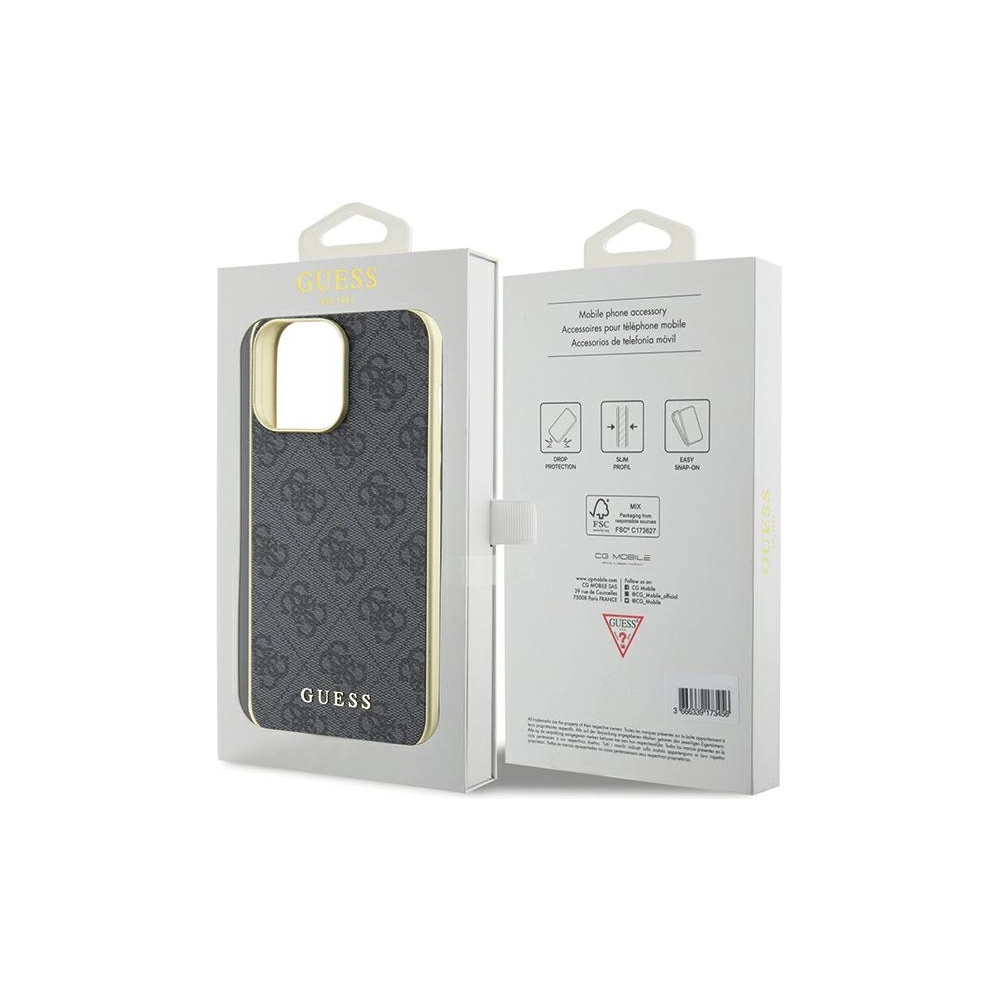 Hurtownia GSM - Etui Guess GUHCP15XGF4GGR Apple iPhone 15 Pro Max hardcase 4G Charms Collection šedý/grey - GUE2967 - {ean13} - Hurt