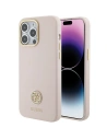Etui Guess GUHCP15XM4DGPP Apple iPhone 15 Pro Max hardcase Silicone Logo Strass 4G roz/pink
