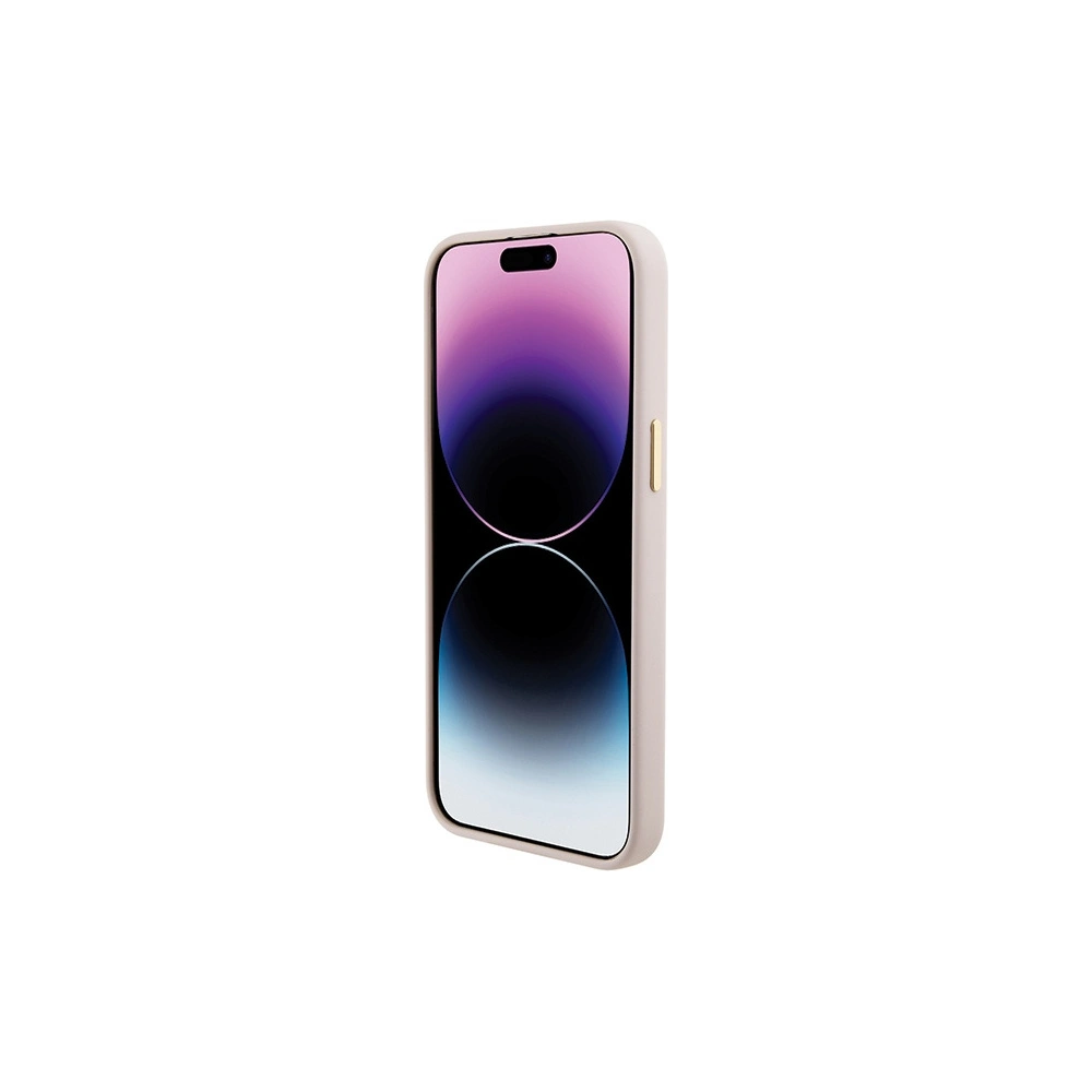 Hurtownia GSM - Etui Guess GUHCP15XM4DGPP Apple iPhone 15 Pro Max hardcase Silicone Logo Strass 4G różowy/pink - GUE2968 - {ean13} - Hurt