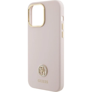 Wholesale Guess GUHCP15XM4DGPP Apple iPhone 15 Pro Max hardcase Silicone Logo Strass 4G pink - GUE2968 - {ean13} - Hurt