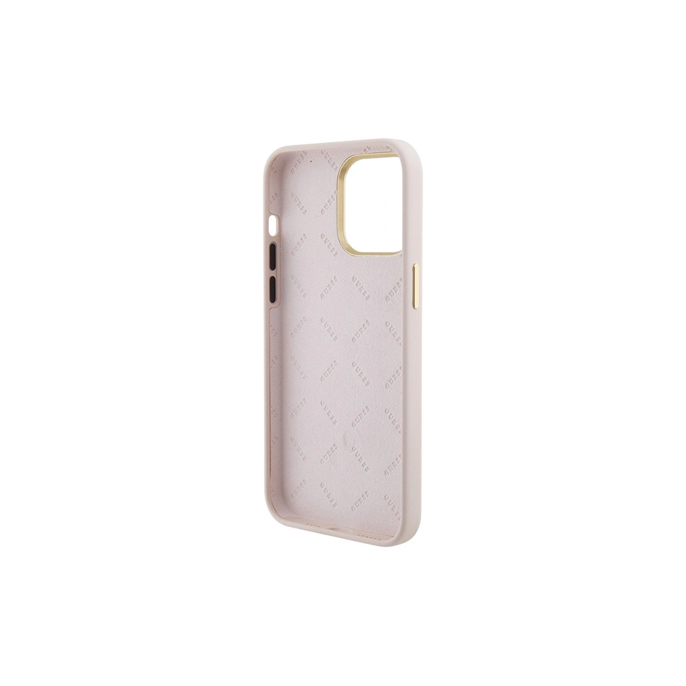Hurtownia GSM - Case Guess GUHCP15XM4DGPP Apple iPhone 15 Pro Max Hardcase Silikon Logo Strass 4G rosa/pink - GUE2968 - {ean13} - Hurt