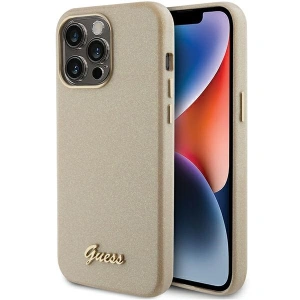 Hurtownia GSM - Etui Guess GUHCP15XPGMCSD Apple iPhone 15 Pro Max hardcase Glitter Glossy Script auriu/aurie deschis - GUE2970 - {ean13} - Hurt