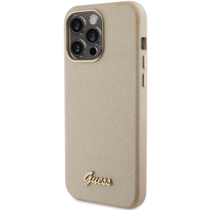 Hurtownia GSM - Etui Guess GUHCP15XPGMCSD Apple iPhone 15 Pro Max hardcase Glitter Glossy Script auriu/aurie deschis - GUE2970 - {ean13} - Hurt