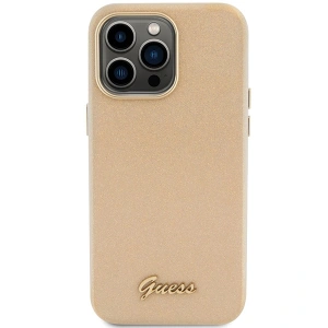 Hurtownia GSM - Etui Guess GUHCP15XPGMCSD Apple iPhone 15 Pro Max hardcase Glitter Glossy Script auriu/aurie deschis - GUE2970 - {ean13} - Hurt