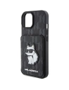 Etui Karl Lagerfeld KLHCP15SSAKCNSCK Apple iPhone 15 hardcase Saffiano Monogram Choupette černý/black