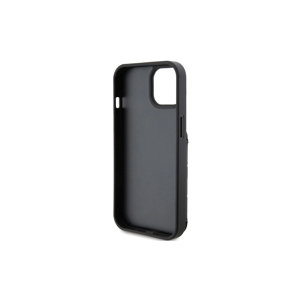 Karl Lagerfeld KLHCP15SSAKCNSCK Apple iPhone 15 hardcase Saffiano Monogram Choupette black