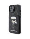 Etui Karl Lagerfeld KLHCP15SSAKKNSCK Apple iPhone 15 hardcase Saffiano Monogram Ikonik Patch černý/black