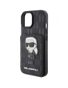 Etui Karl Lagerfeld KLHCP15SSAKKNSCK Apple iPhone 15 hardcase Saffiano Monogram Ikonik Patch černý/black