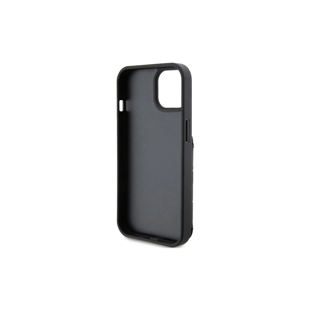 Etui Karl Lagerfeld KLHCP15SSAKKNSCK Apple iPhone 15 hardcase Saffiano Monogram Ikonik Patch černý/black