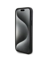 Case Karl Lagerfeld KLHCP15SSAPKCNPK Apple iPhone 15 Hardcase Saffiano Karten Slot Karl&Choupette Metall Pin schwarz/black