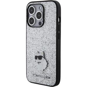 Hurtownia GSM - Etui Karl Lagerfeld KLHCP15XGCNPSG Apple iPhone 15 Pro Max hardcase Fixed Glitter Choupette Logo Metal Pin srebrny/silver - KLD1728 - {ean13} - Hurt