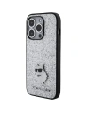 Hurtownia GSM - Etui Karl Lagerfeld KLHCP15XGCNPSG Apple iPhone 15 Pro Max hardcase Fixed Glitter Choupette Logo Metal Pin srebrny/silver - KLD1728 - {ean13} - Hurt