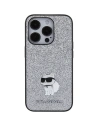 Hurtownia GSM - Etui Karl Lagerfeld KLHCP15XGCNPSG Apple iPhone 15 Pro Max hardcase Fixed Glitter Choupette Logo Metal Pin srebrny/silver - KLD1728 - {ean13} - Hurt