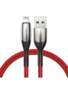 Hurtownia GSM - Kabel Lightning z diodą LED Baseus Horizontal 0.5m 2.4A (czerwony) - BSU433RED - {ean13} - Hurt