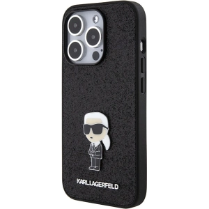 Hurtownia GSM - Etui Karl Lagerfeld KLHCP15XGKNPSK Apple iPhone 15 Pro Max hardcase Fixed Glitter Ikonik Logo Metal Pin černý/black - KLD1729 - {ean13} - Hurt