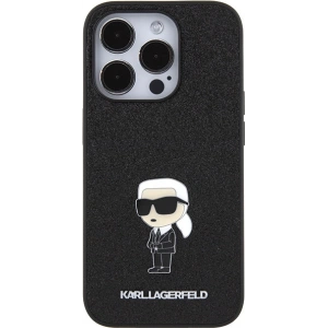 Hurtownia GSM - Case Karl Lagerfeld KLHCP15XGKNPSK Apple iPhone 15 Pro Max Hardcase Fixed Glitter Ikonik Logo Metal Pin schwarz/black - KLD1729 - {ean13} - Hurt