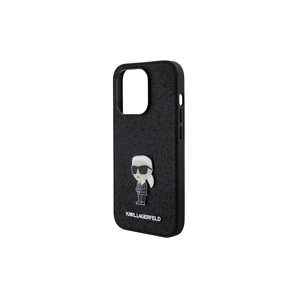 Hurtownia GSM - Etui Karl Lagerfeld KLHCP15XGKNPSK Apple iPhone 15 Pro Max hardcase Fixed Glitter Ikonik Logo Metal Pin černý/black - KLD1729 - {ean13} - Hurt