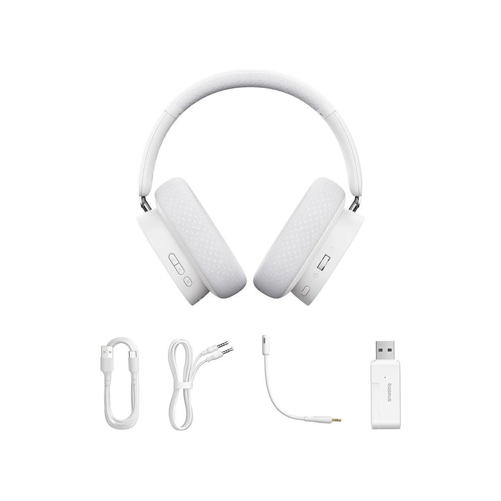 Hurtownia GSM - Gaming Wireless Headset Baseus AeQur GH02 2.4G / BT 5.3 / jack 3.5mm (weiß) - BSU4603 - {ean13} - Hurt